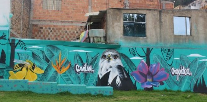 Mural de Cultura Ambiental en San Cristóbal 