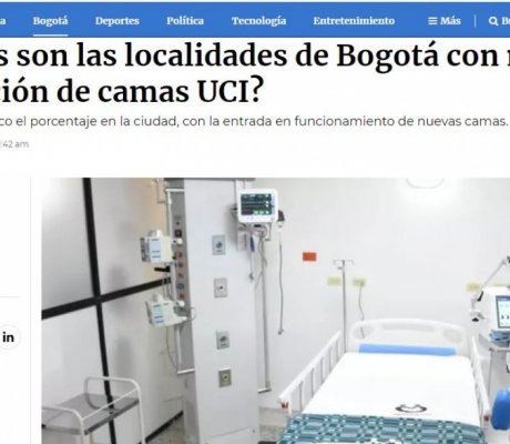 ¿Cuáles son las localidades de Bogotá con mayor ocupación de camas UCI?