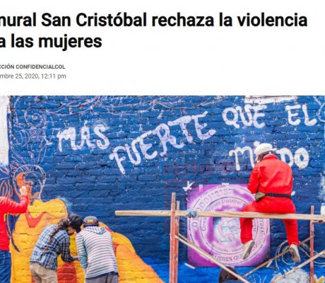Con mural San Cristóbal rechaza la violencia contra las mujeres