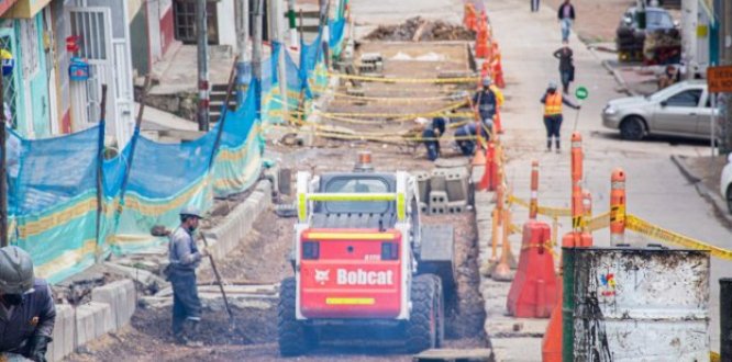Obras en la localidad de San Cristóbal