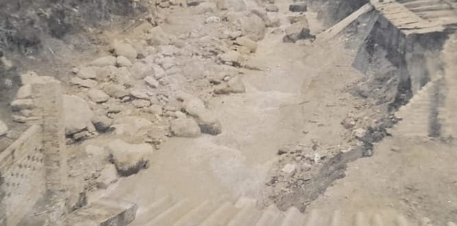 Crecida del río Fucha en el primer puente de San Cristóbal, 1920: Fuente Luis Pantaleón Gaitán