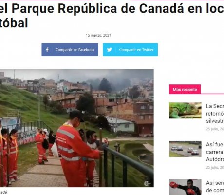 Recuperan el Parque República de Canadá en localidad de San Cristóbal