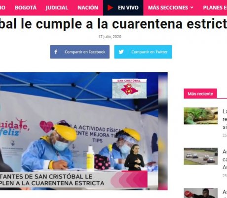 San Cristóbal le cumple a la cuarentena estricta