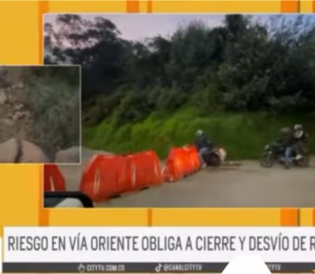 Se ha reportado un fenómeno de remoción en masa en la antigua vía Oriente