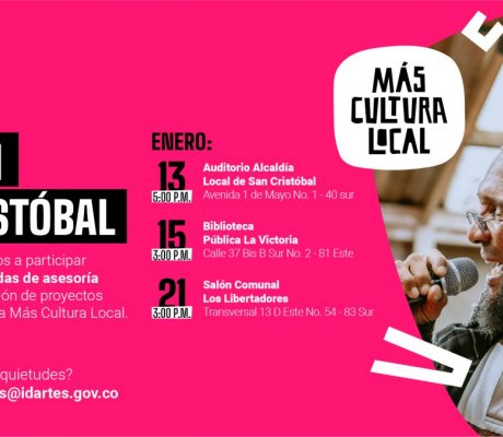 Llegaron las convocatorias del Programa Más Cultura Local