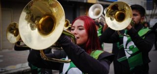 Banda musical acompaña la conmemoración del Día de la